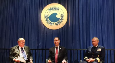 Bureau of Safety and Environmental Enforcement (BSEE) Director Brian Salerno and U.S. Coast Guard Rear Admiral Paul Thomas participated in a luncheon panel discussion today ​at the Offshore Technology Conference (OTC) in Houston.