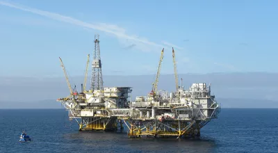 Oil platforms in the Gulf of Mexico