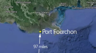 The Bureau of Safety and Environmental Enforcement (BSEE) is responding to a two mile by thirteen mile sheen in the Gulf of Mexico, approximately 97 miles south of Port Fourchon, LA.