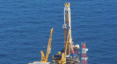 Whistler’s Green Canyon 18 “A” Platform with Nabors MODS 201 Platform Drilling Rig Installed