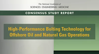 Cover from the National Academy of Engineering study on Subsea Bolting Technology.  
