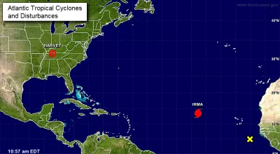 NOAA Hurricane Status 10-1-2017